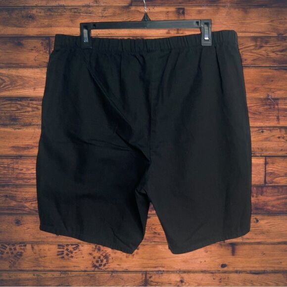 5 for $25🔥Woman Within Black Elastic Waist Classic Fit Shorts 14W - Picture 2 of 4